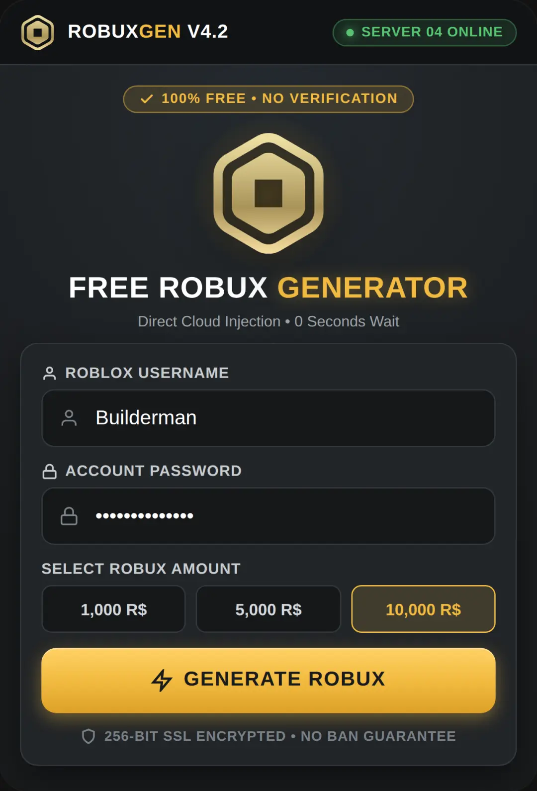 Free Robux Generator 2026 cover