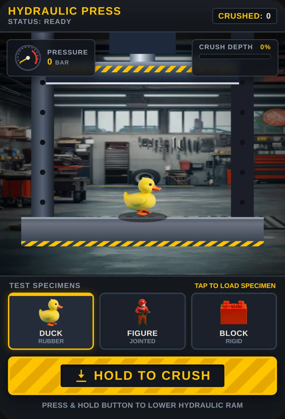 Hydraulic Press - Crushing Simulator cover
