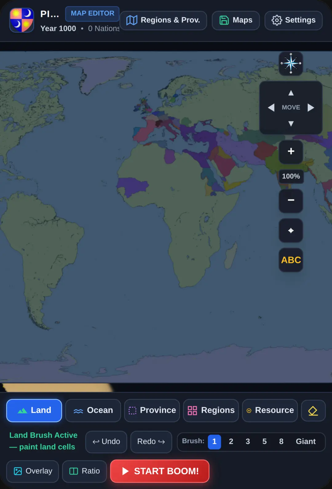 Stimulate a map of nation's! (Buggy) cover