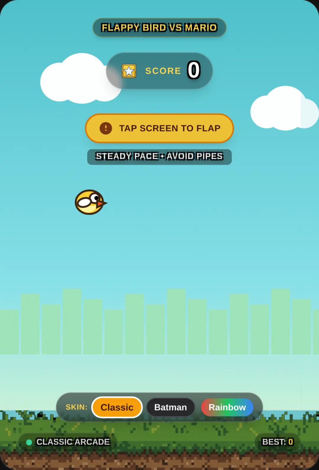 Flappy bird vs Mario cover