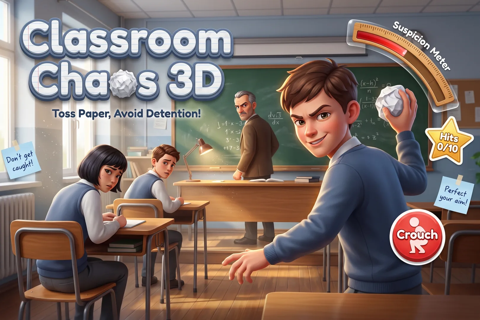 Classroom Chaos 3D(papertoss)