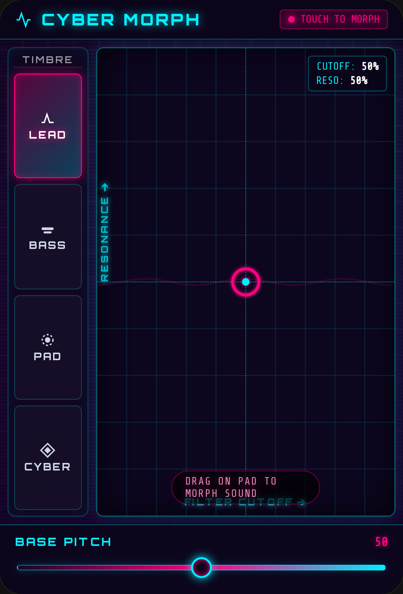 CYBER MORPH XY SYNTH cover