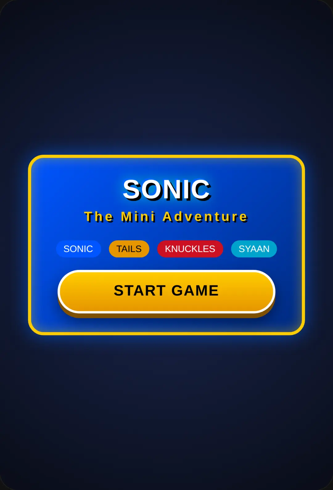 Sonic the Mini Adventure cover