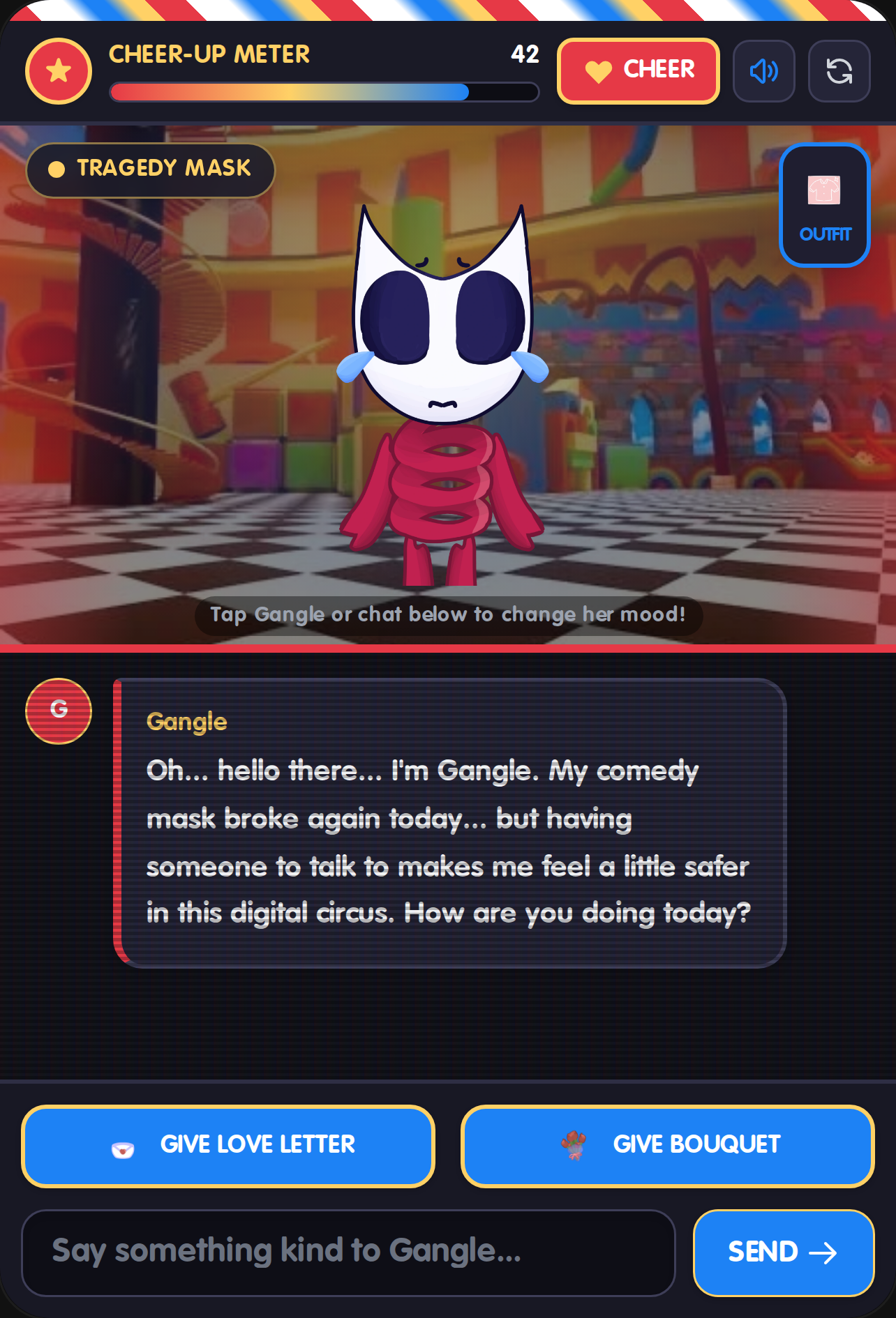 Chat with Gangle - The Amazing Digital Circus cover