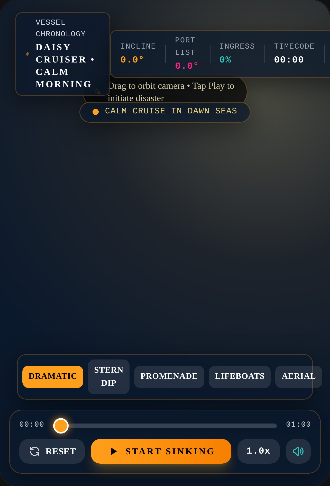 Morning Maritime Disaster - Sinking Ship Simulation cover