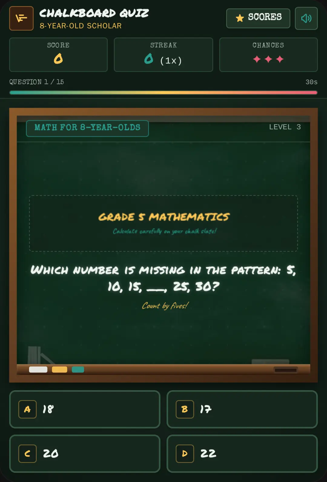 Chalkboard Quiz cover