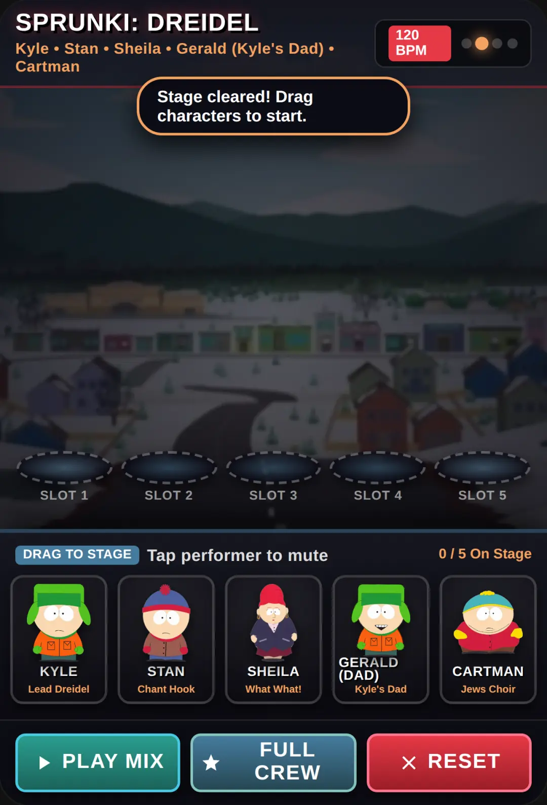 Sprunki South Park: Dreidel Edition cover