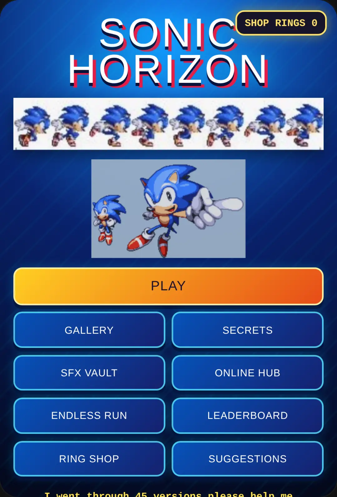 Sonic Project Horizon (demo) actually good cover