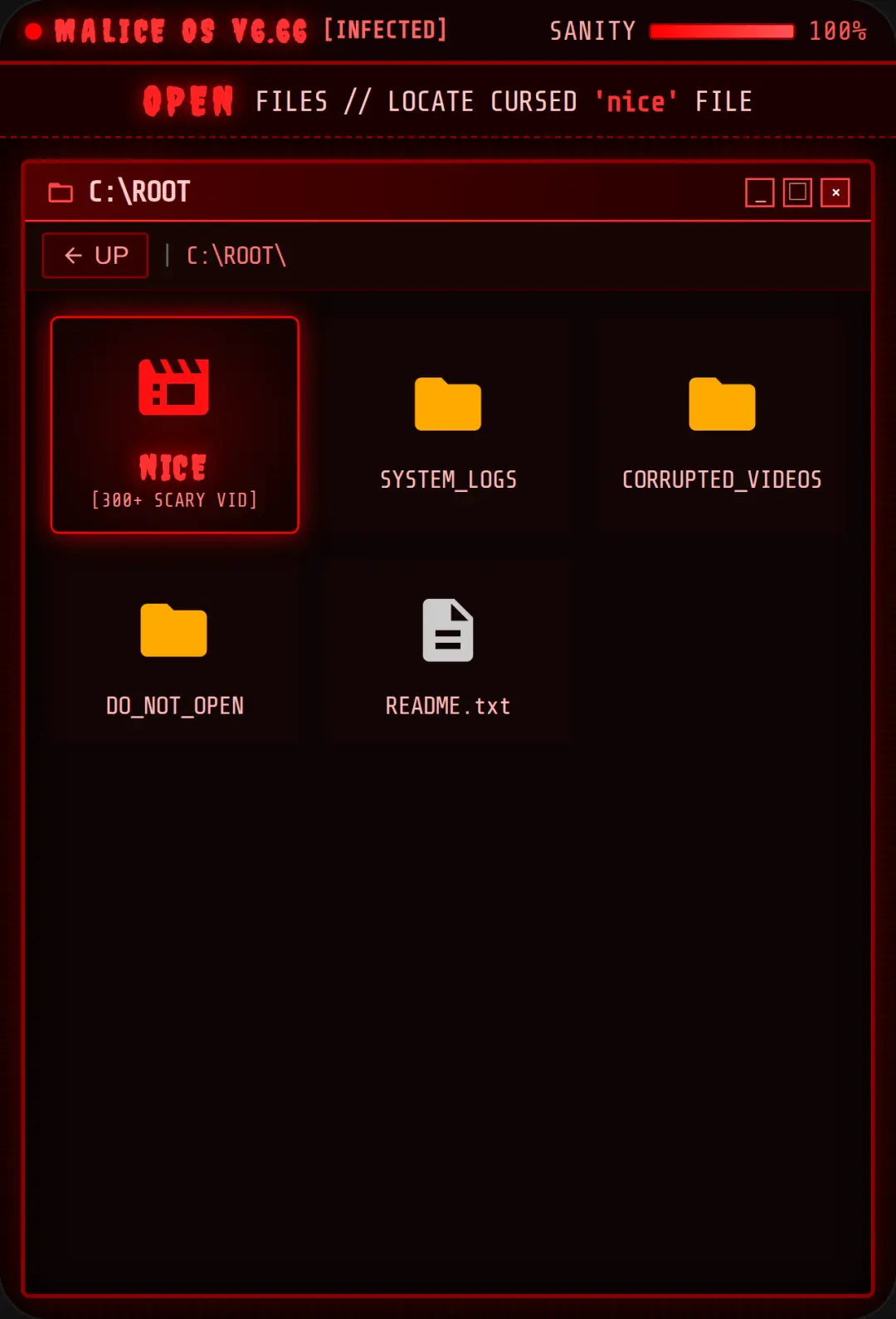 MALICE OS // nice.exe cover