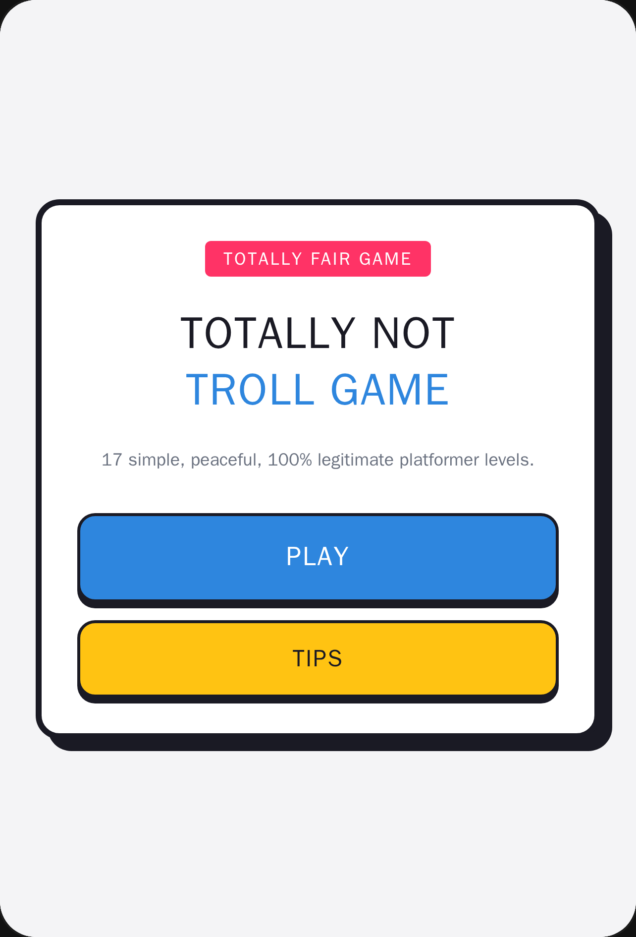 Totally Not Troll Game cover
