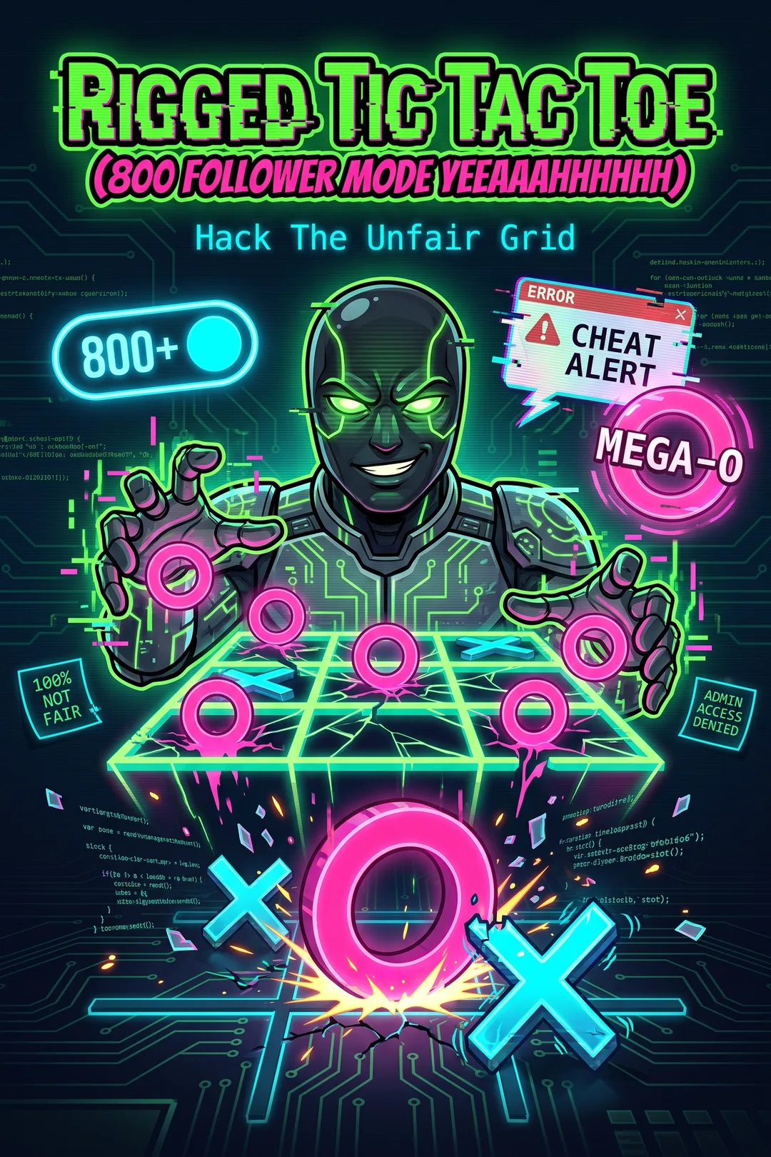 Rigged Tic Tac Toe (800 FOLLOWER MODE YEEAAAHHHHHH)