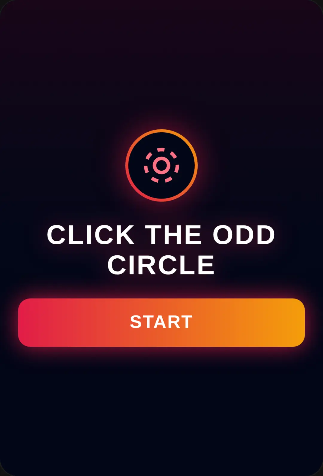 Click odd circle. cover