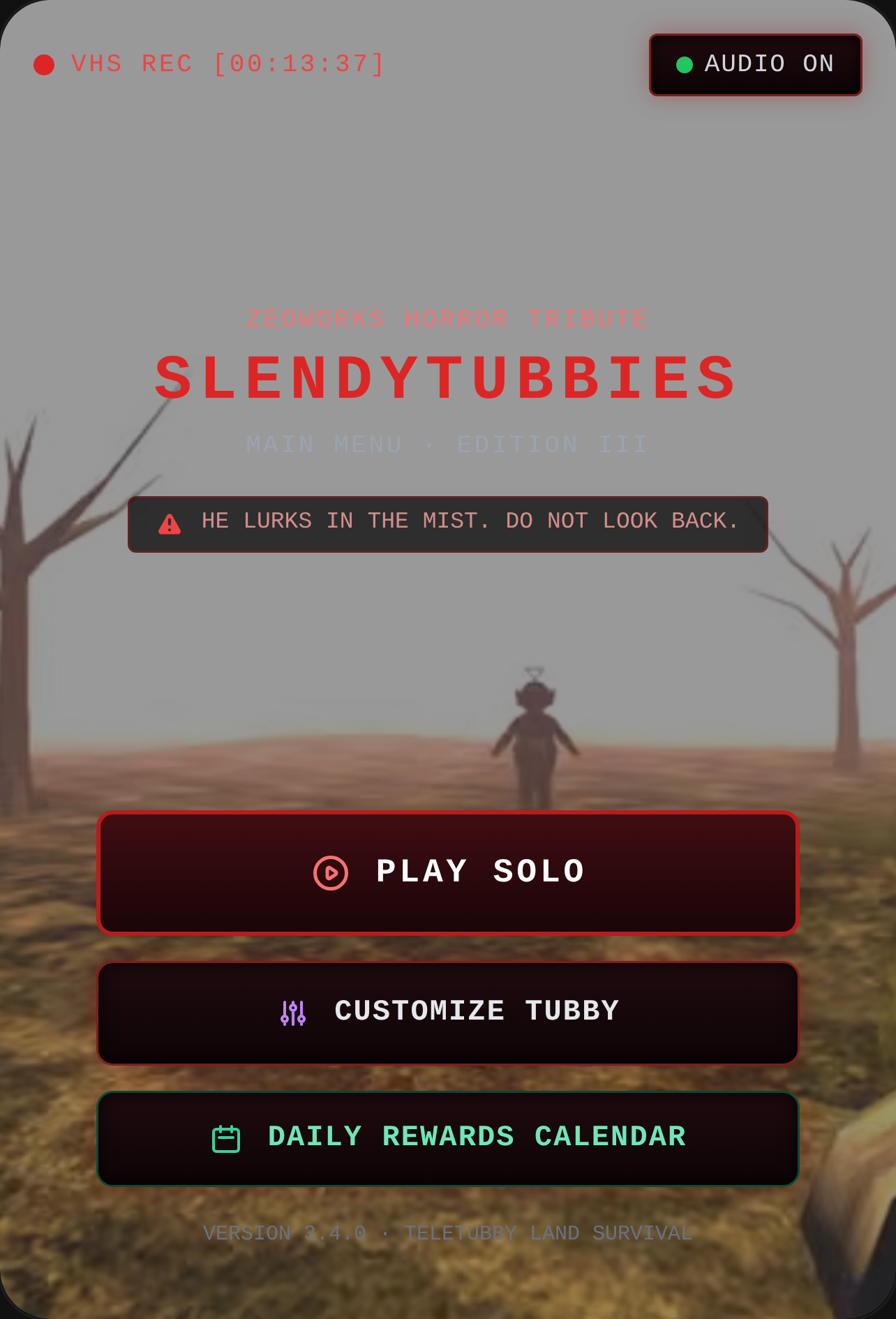 Slendytubbies - Main Menu & Story Chapter cover