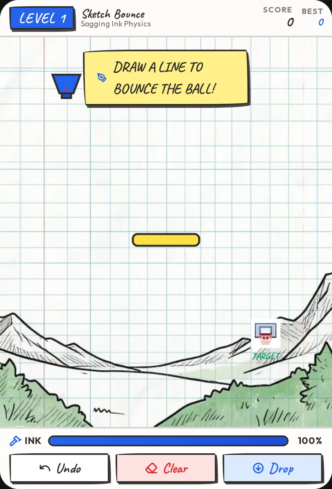 Sketch Bounce - Physics Drawing Game cover