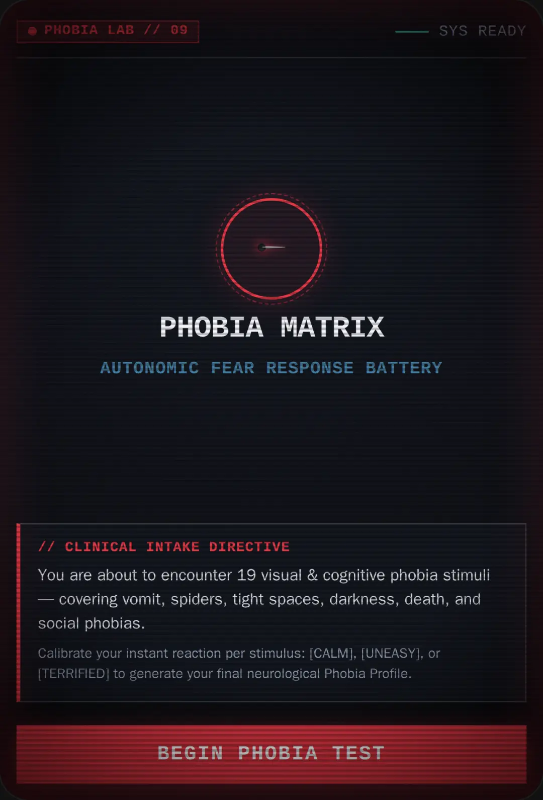 Psychological Phobia Matrix cover