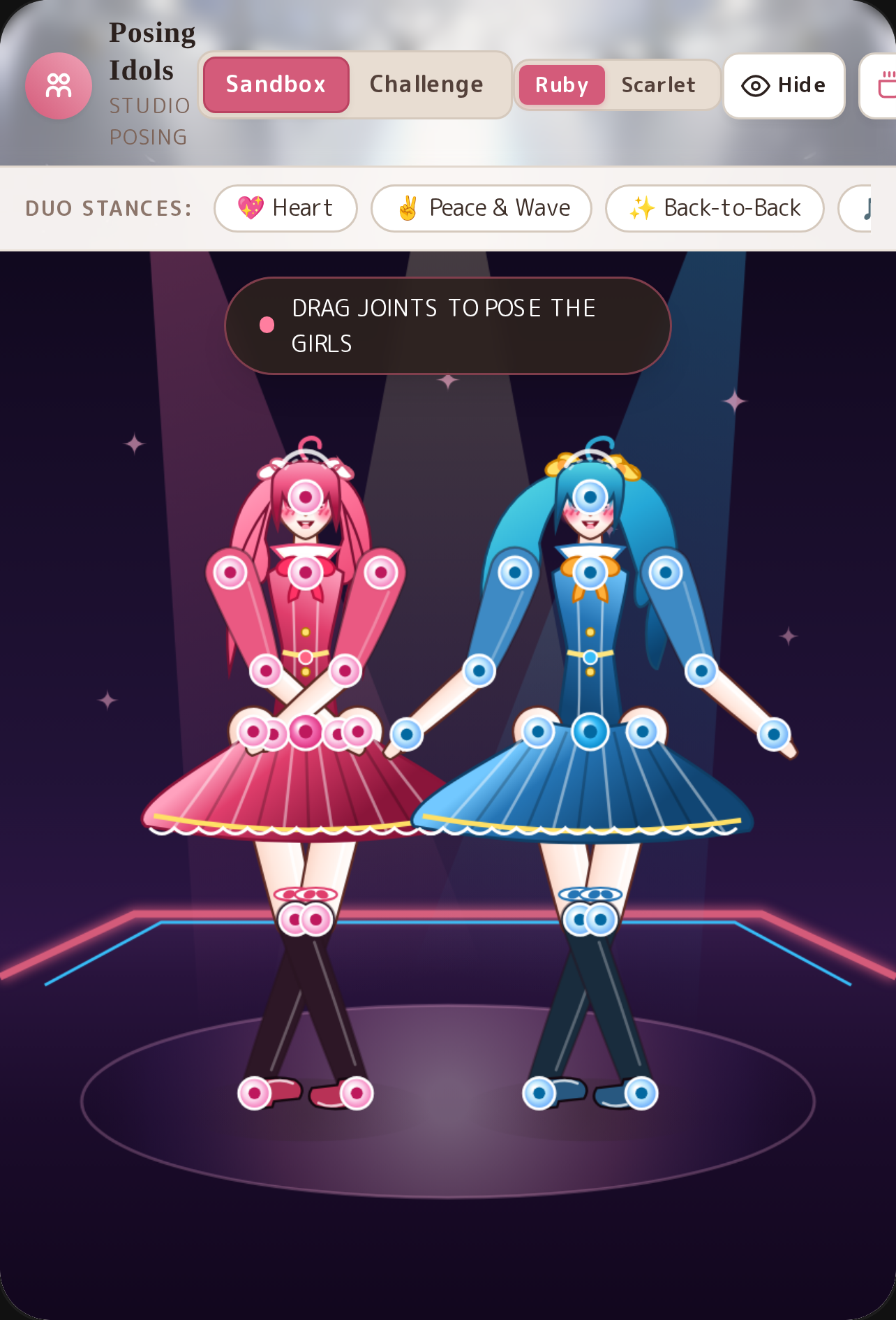 Posing Idols — Pose Ruby and Scarlet cover