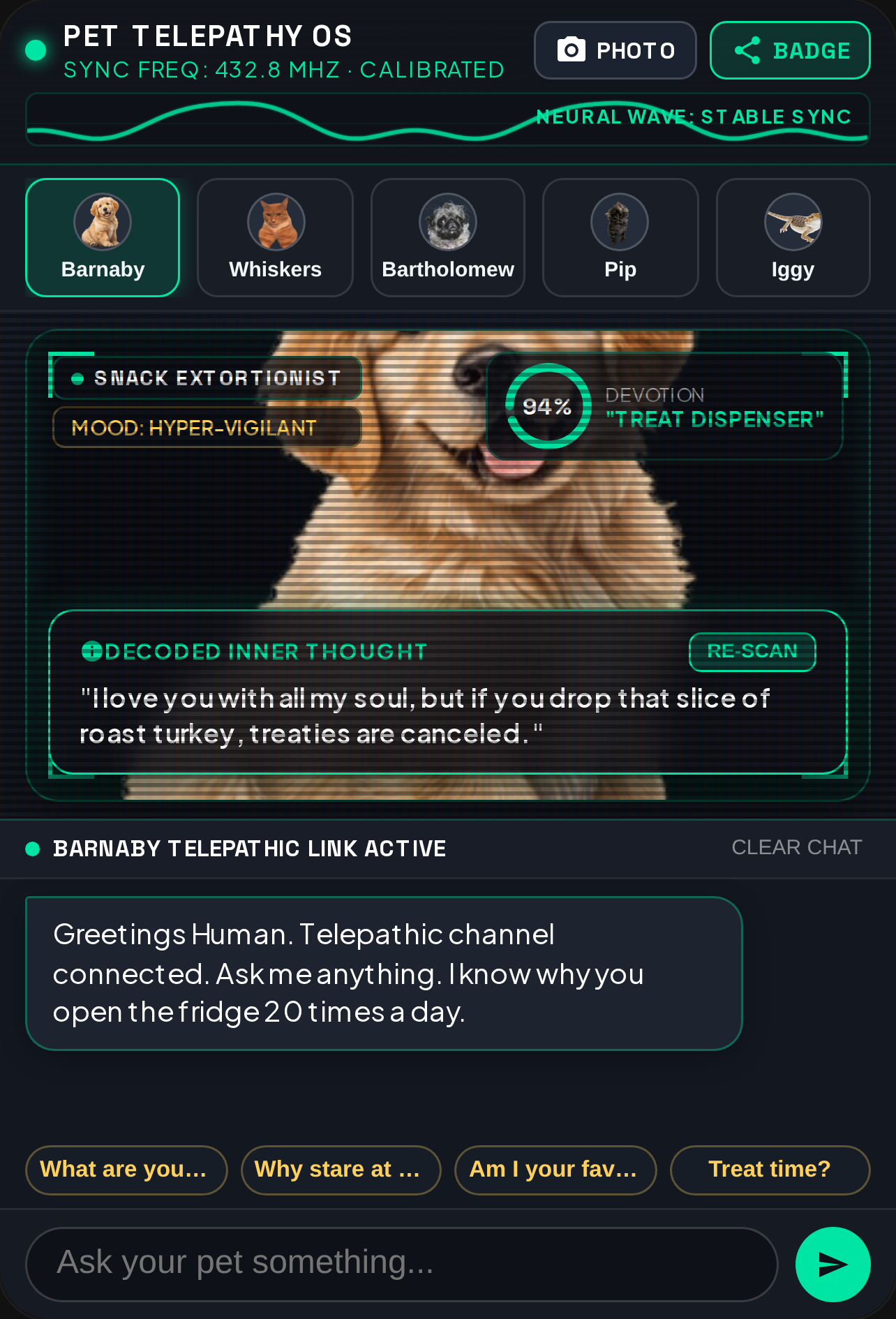 Pet Telepathy Scanner & Inner Monologue cover