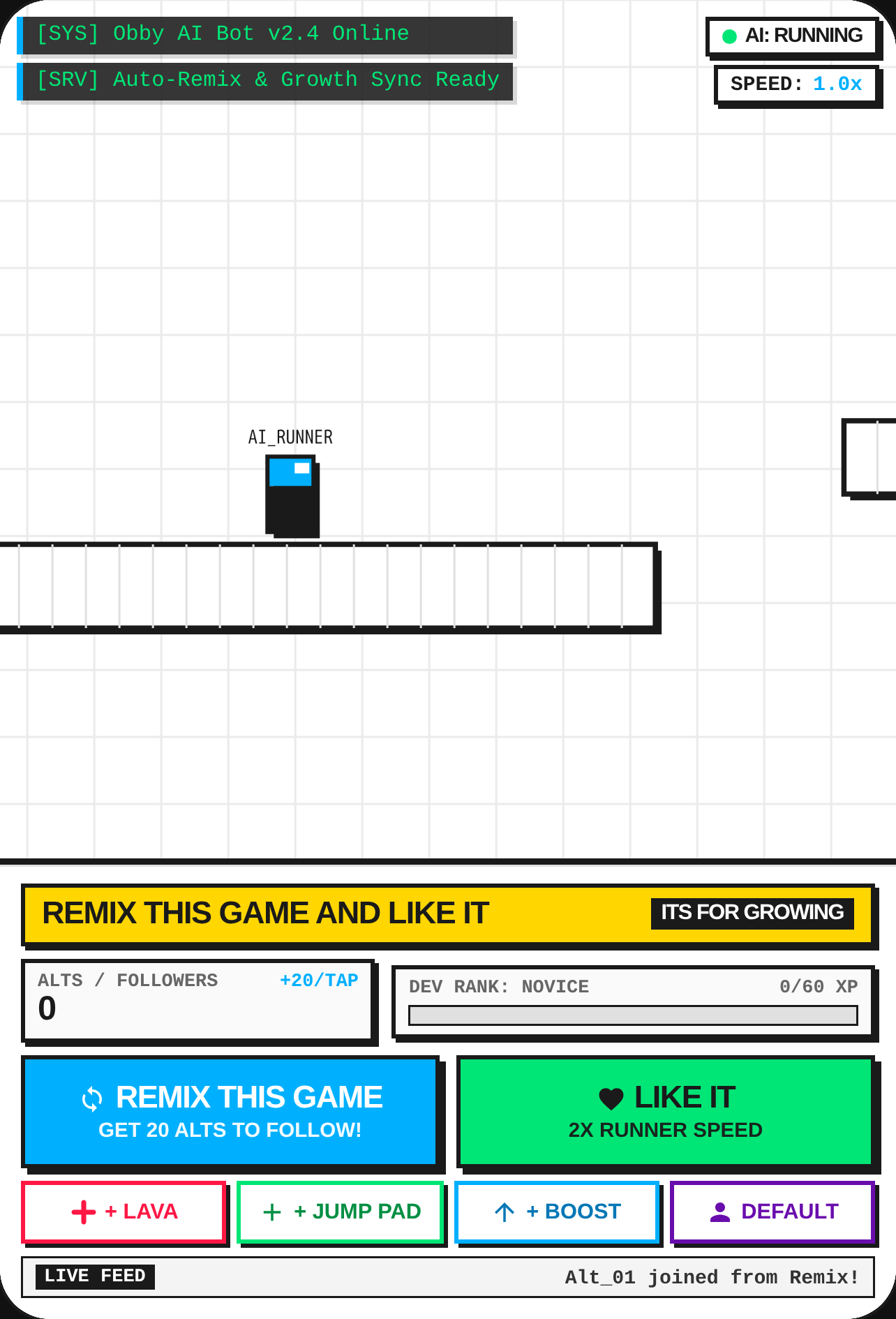 REMIX THIS GAME AND LIKE IT - AI Obby cover