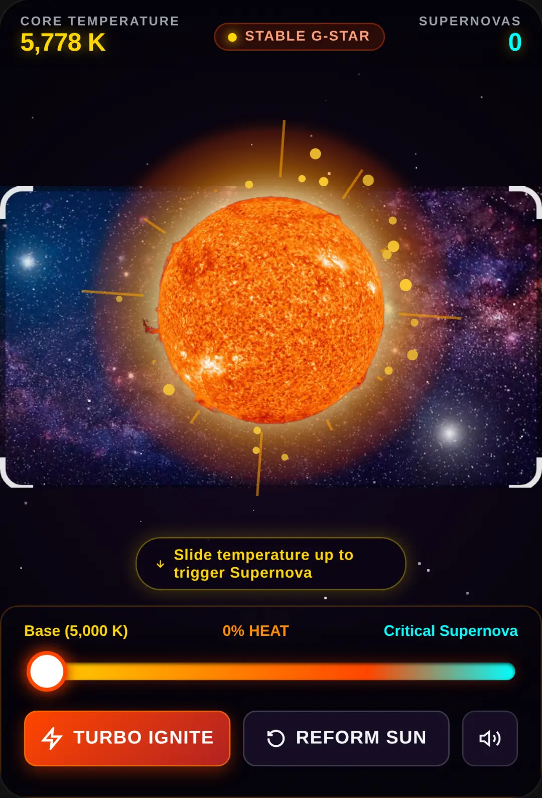 Supernova Sun - Solar Temperature Simulator cover