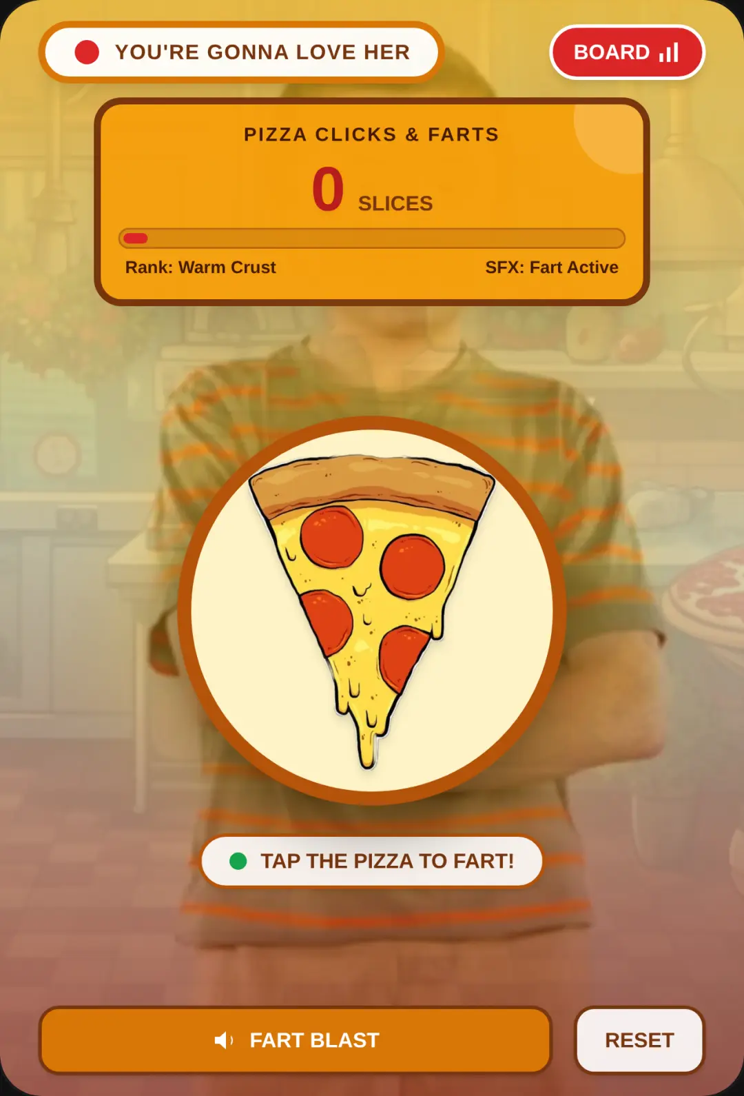 You're Gonna Love Her Pizza Clicker cover