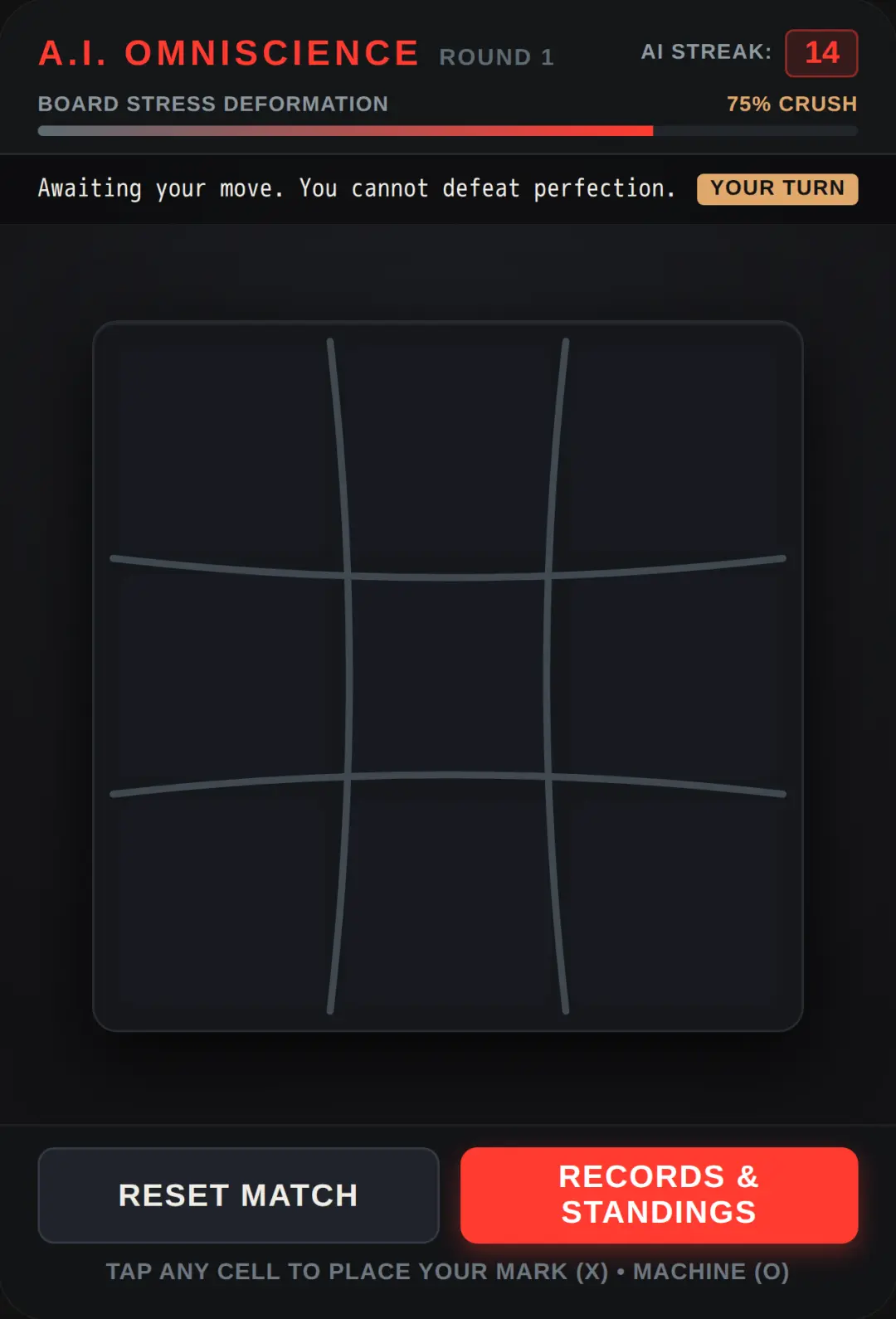 Tic-Tac-Toe vs Unbeatable Machine cover