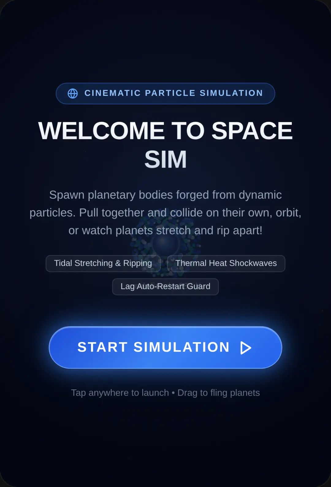 Space Sim — Realistic Particle Physics cover