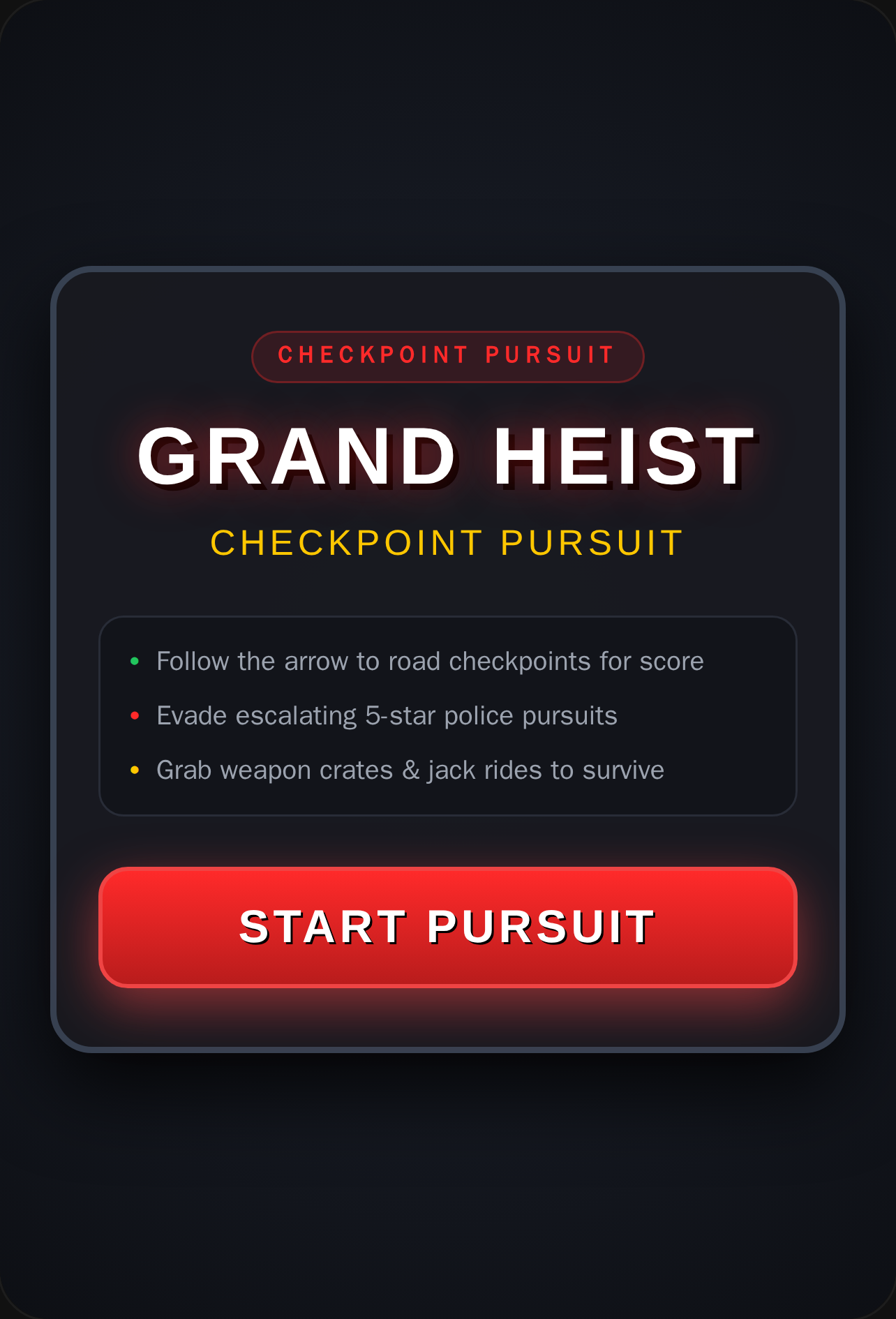 Grand Heist: Rogue Pursuit cover