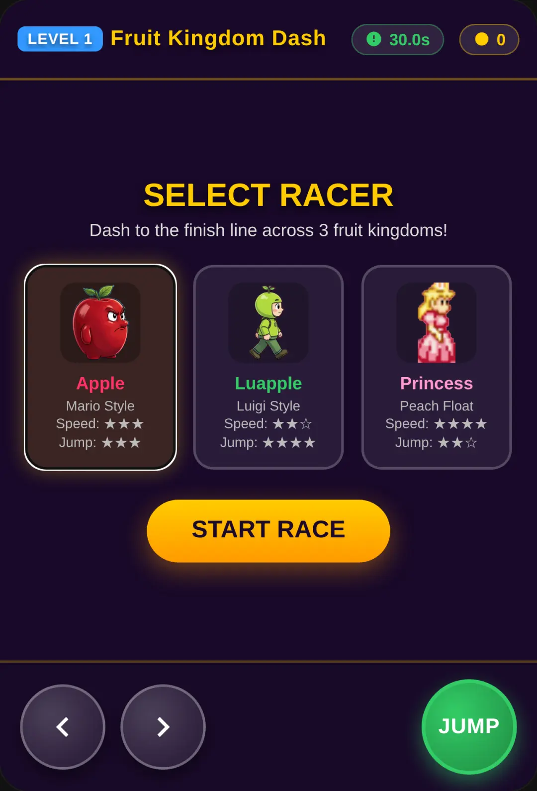 Apple & Friends: Fruit Platformer cover