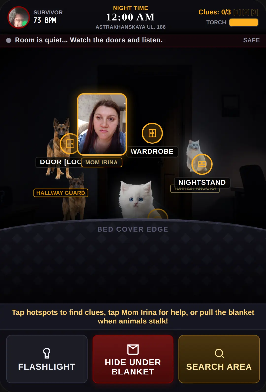 Night at the Bedroom — Hide Under Blanket cover