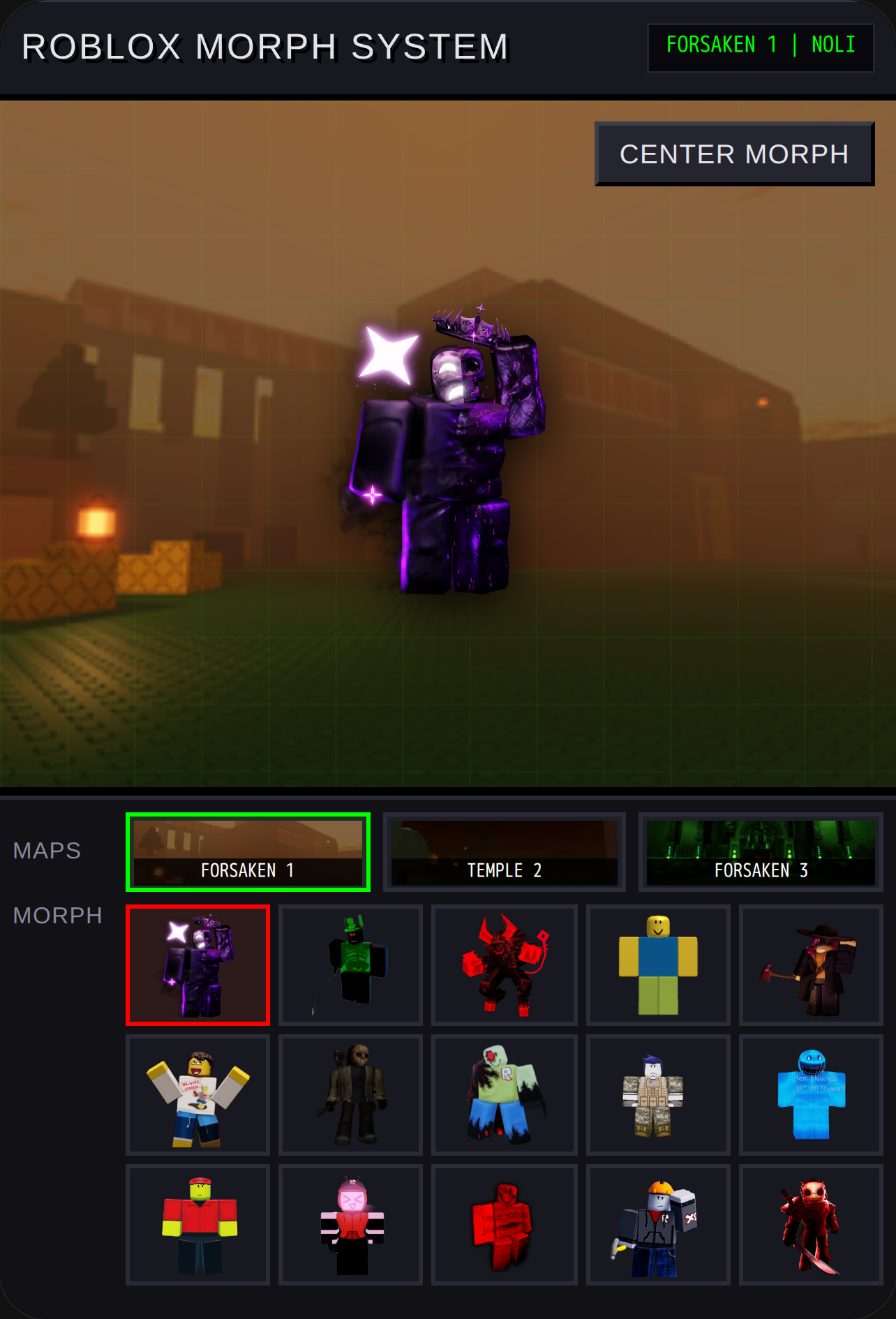 Roblox Morph System cover