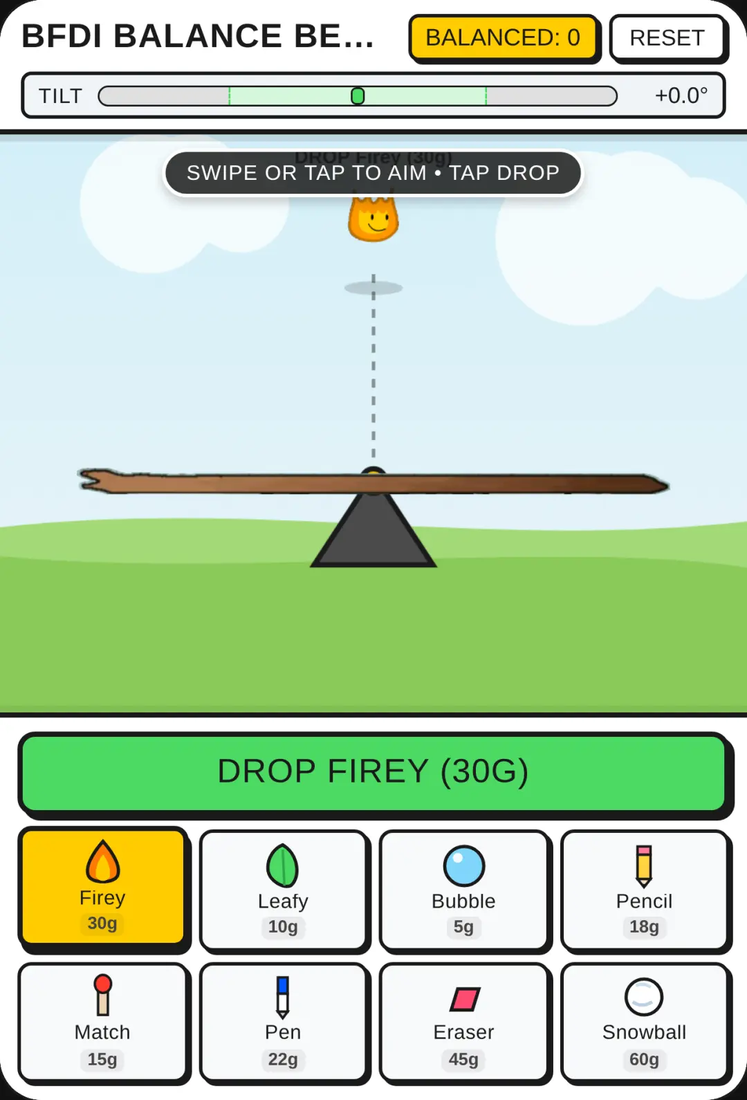 BFDI Balance Beam cover