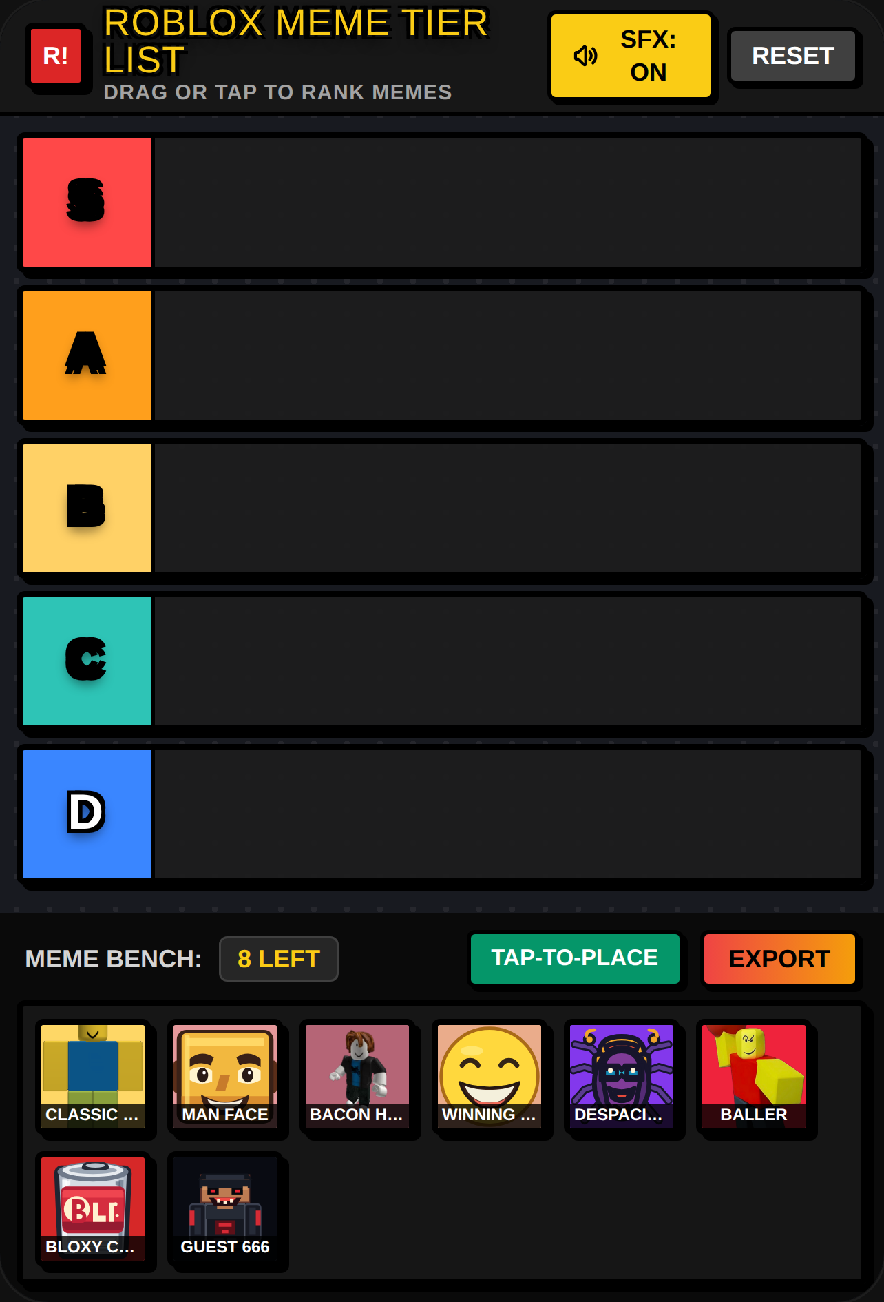 Roblox Meme Tier List cover