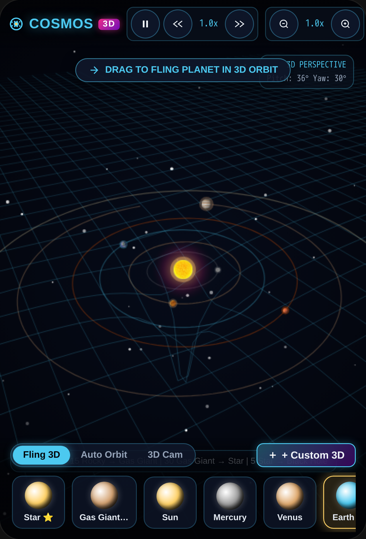Cosmic Gravity Sandbox 3D cover