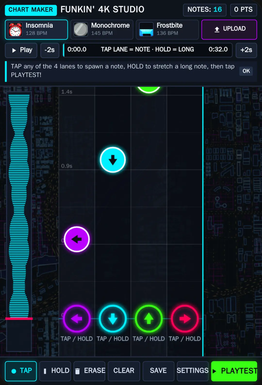 Note chart studio cover