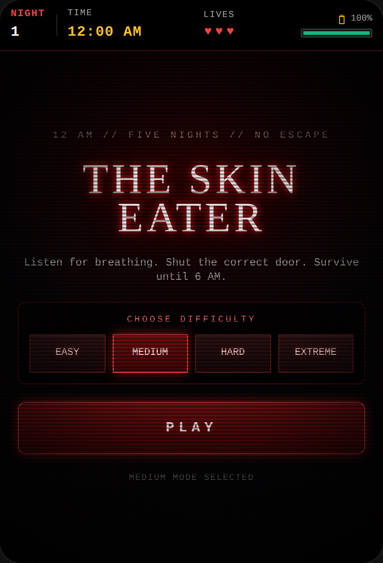 Survive the Skin Eater - 5 Nights Horror cover