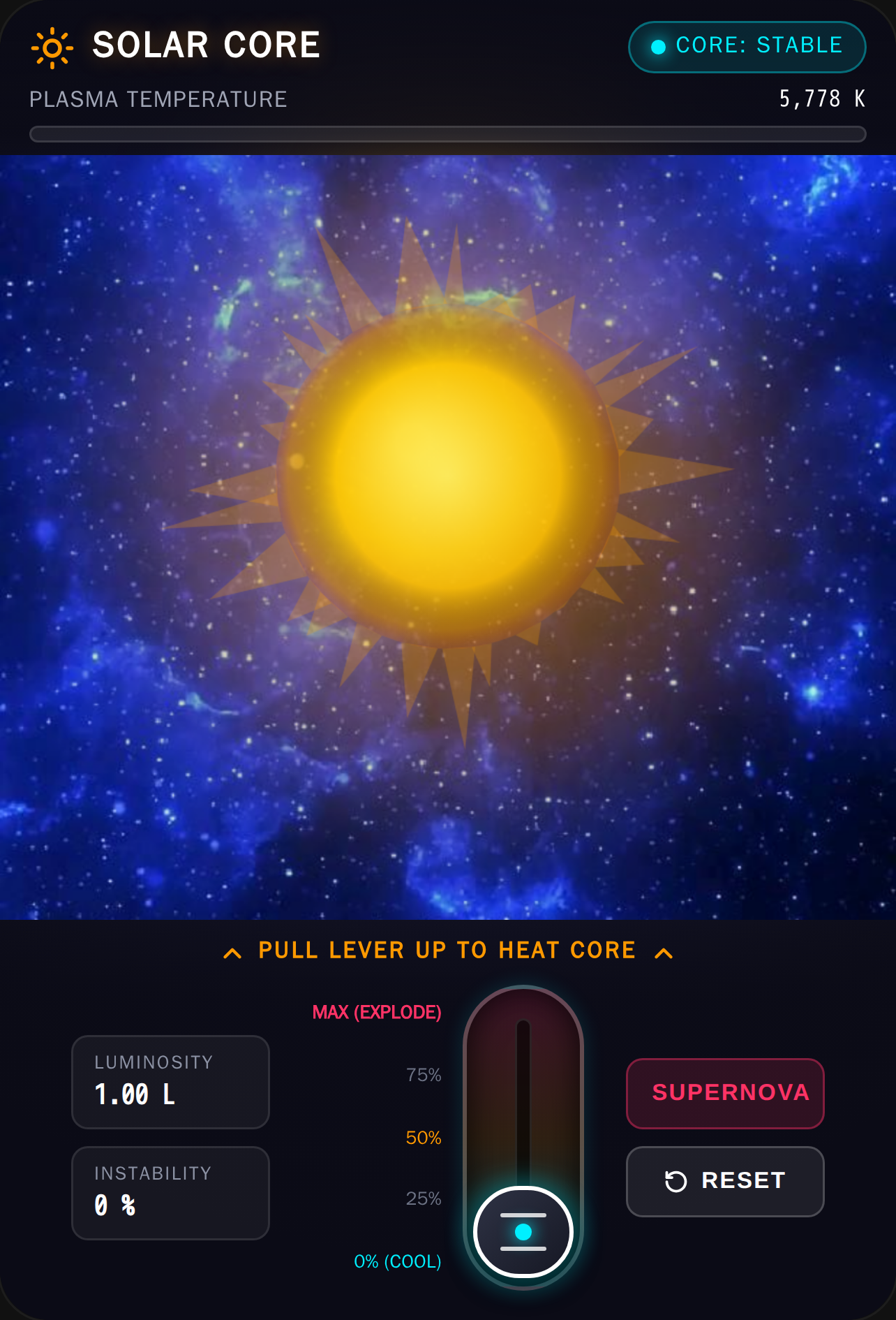 Solar Supernova Lever cover