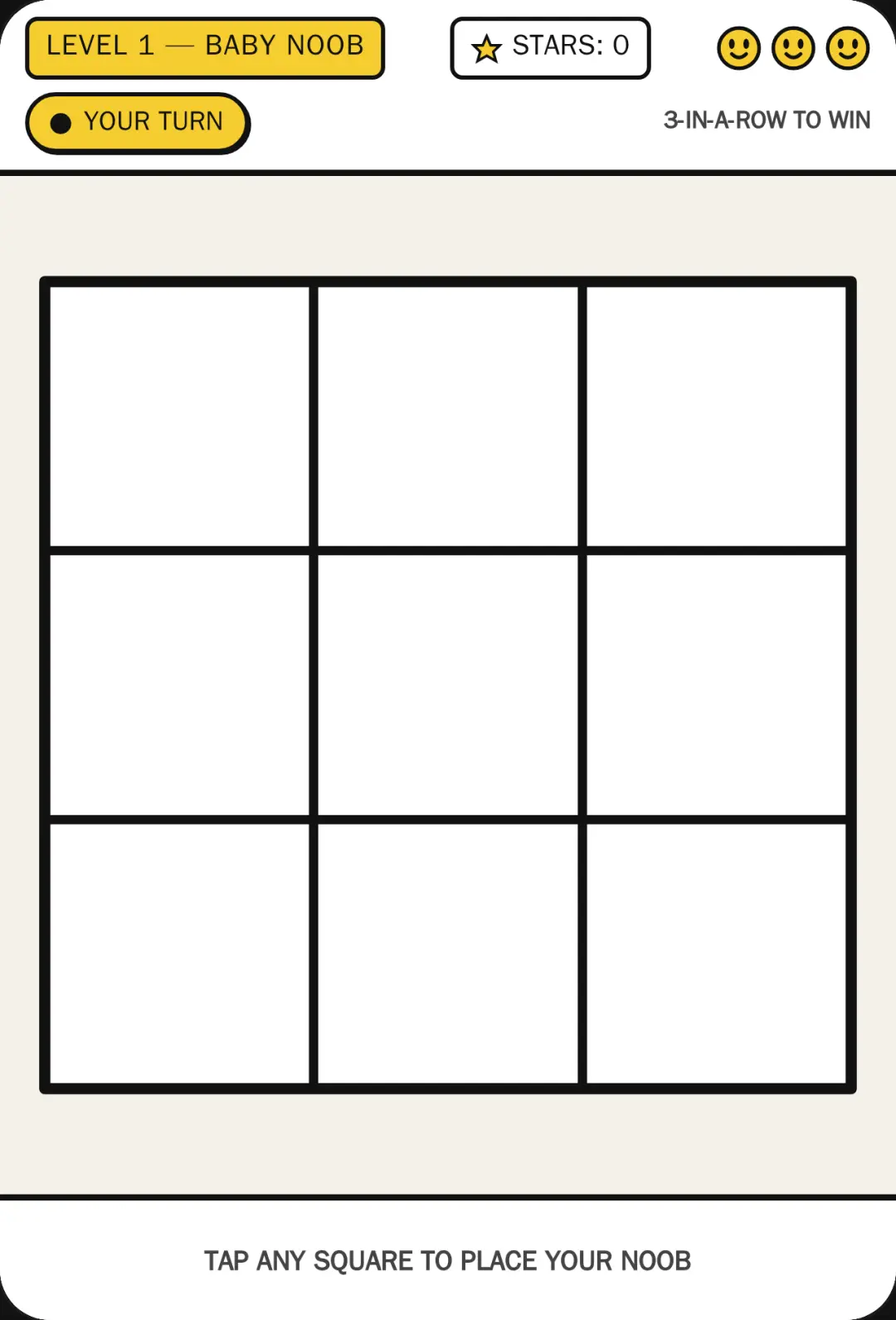 NOOB TIC-TAC-TOE cover