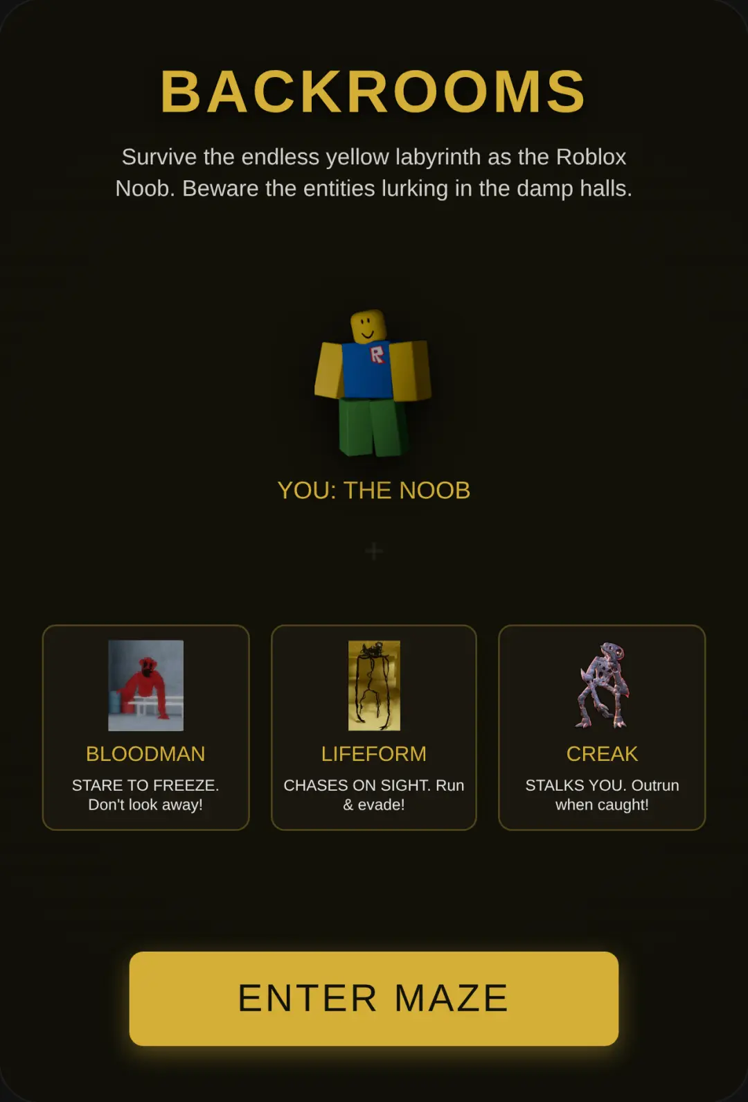 Backrooms: Noob Survival cover