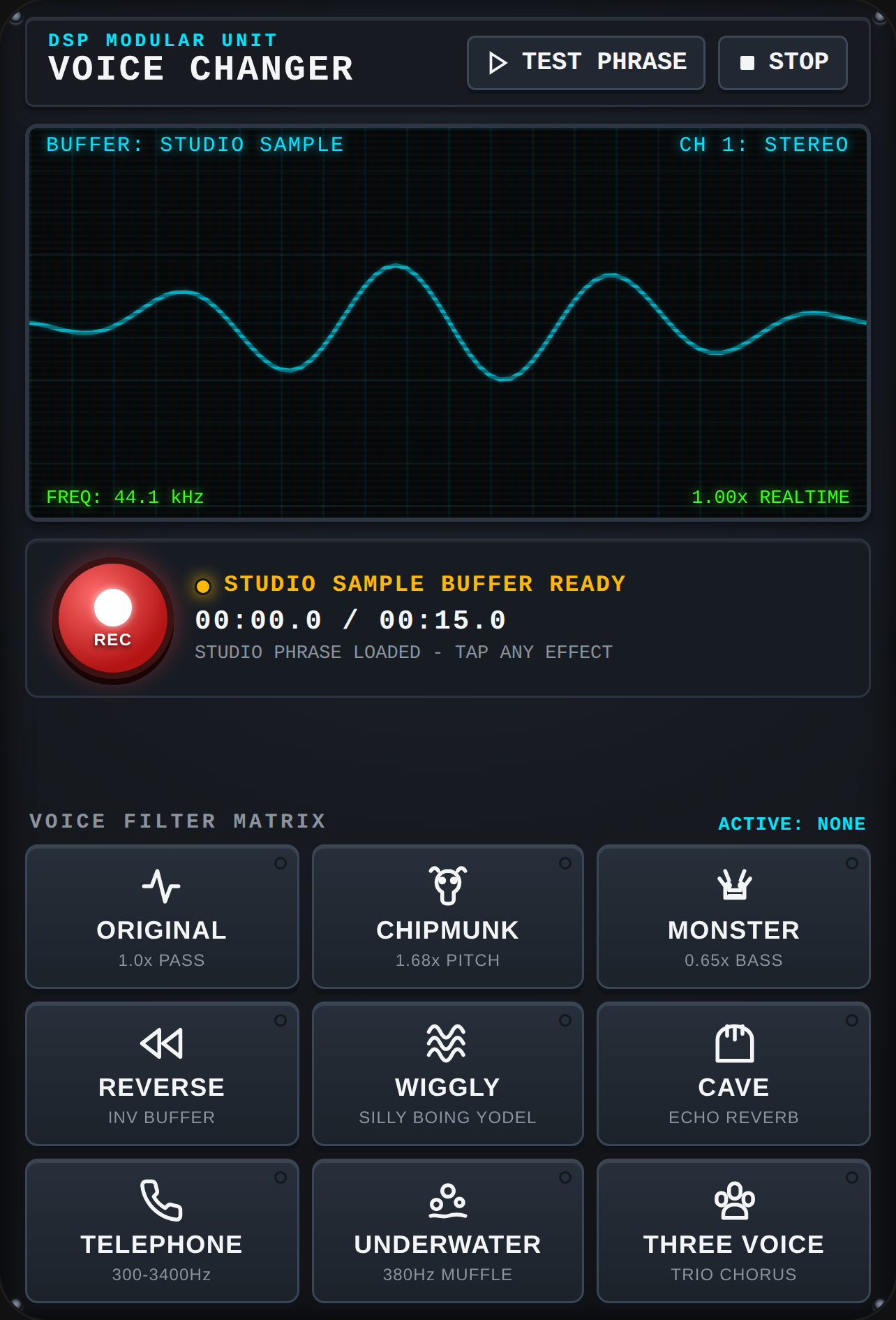 Voice changer cover