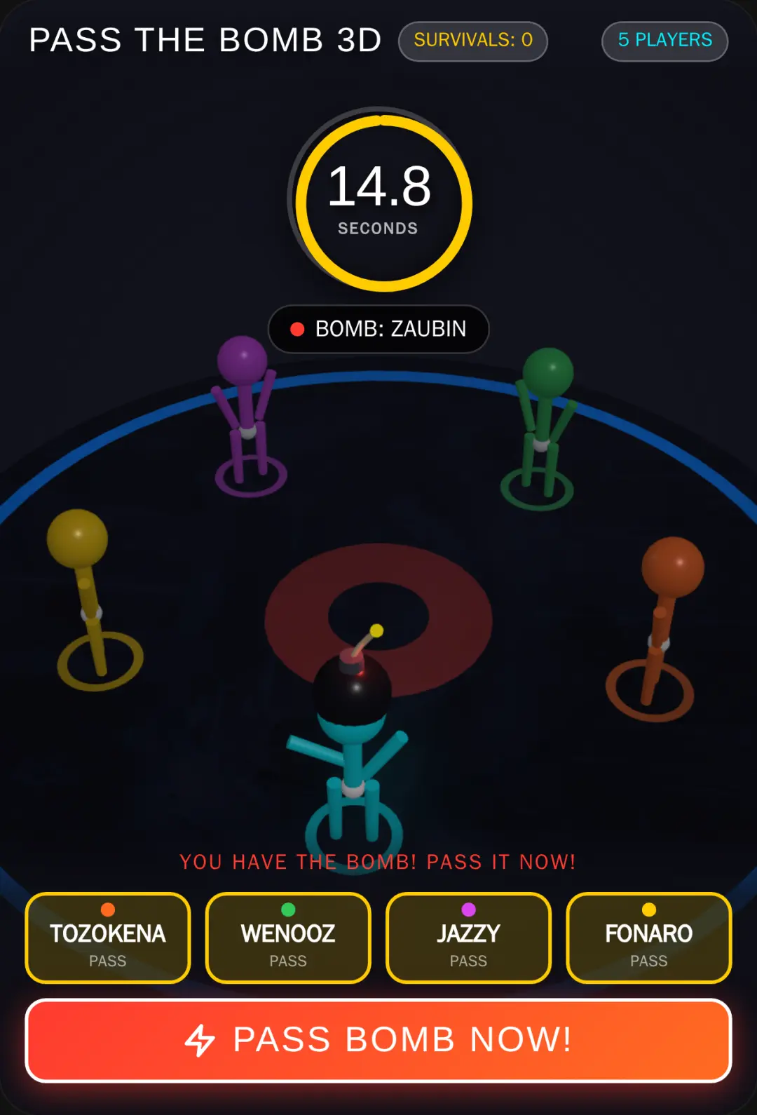 Stickman Pass The Bomb 3D cover