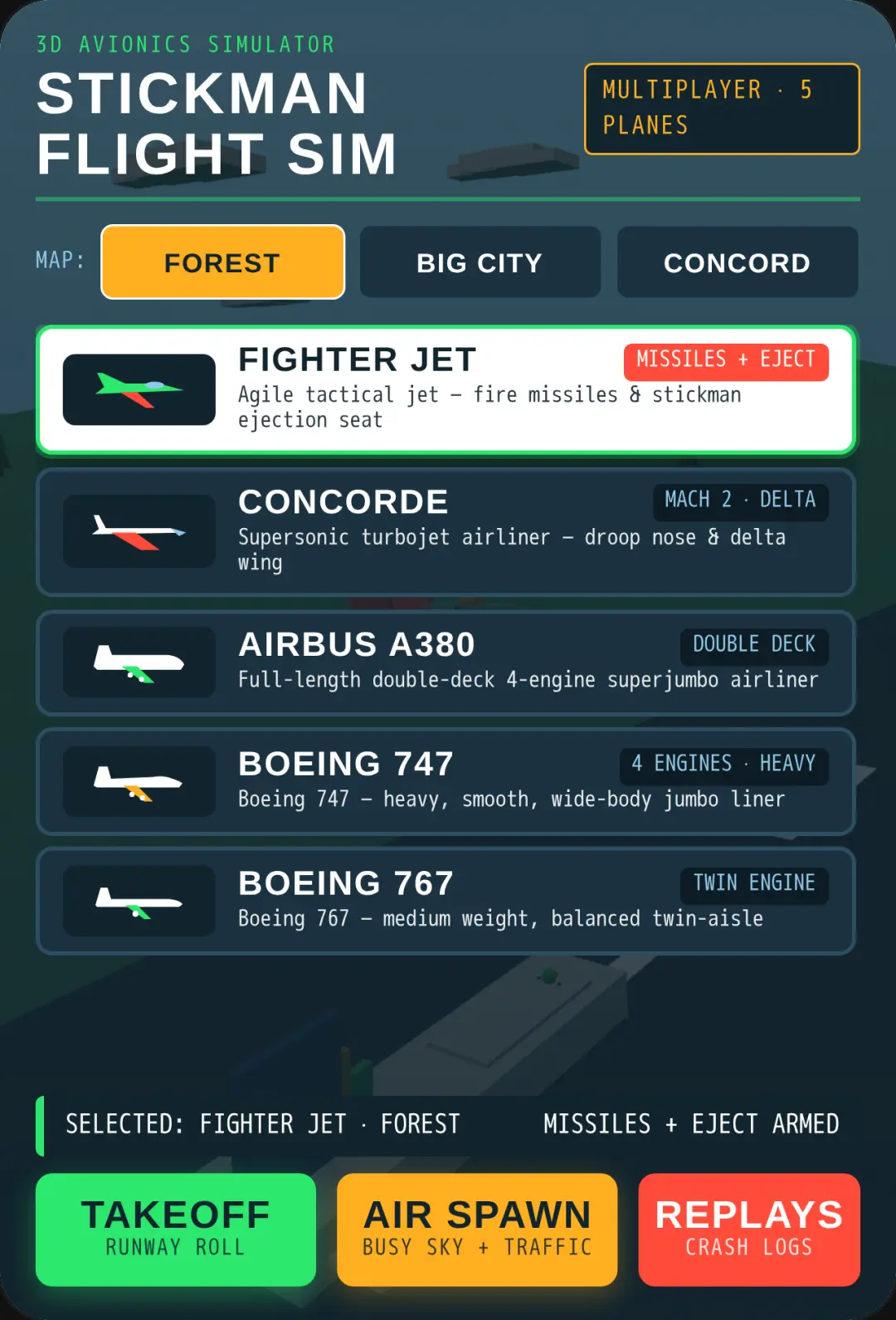 Stickman Flight Sim cover