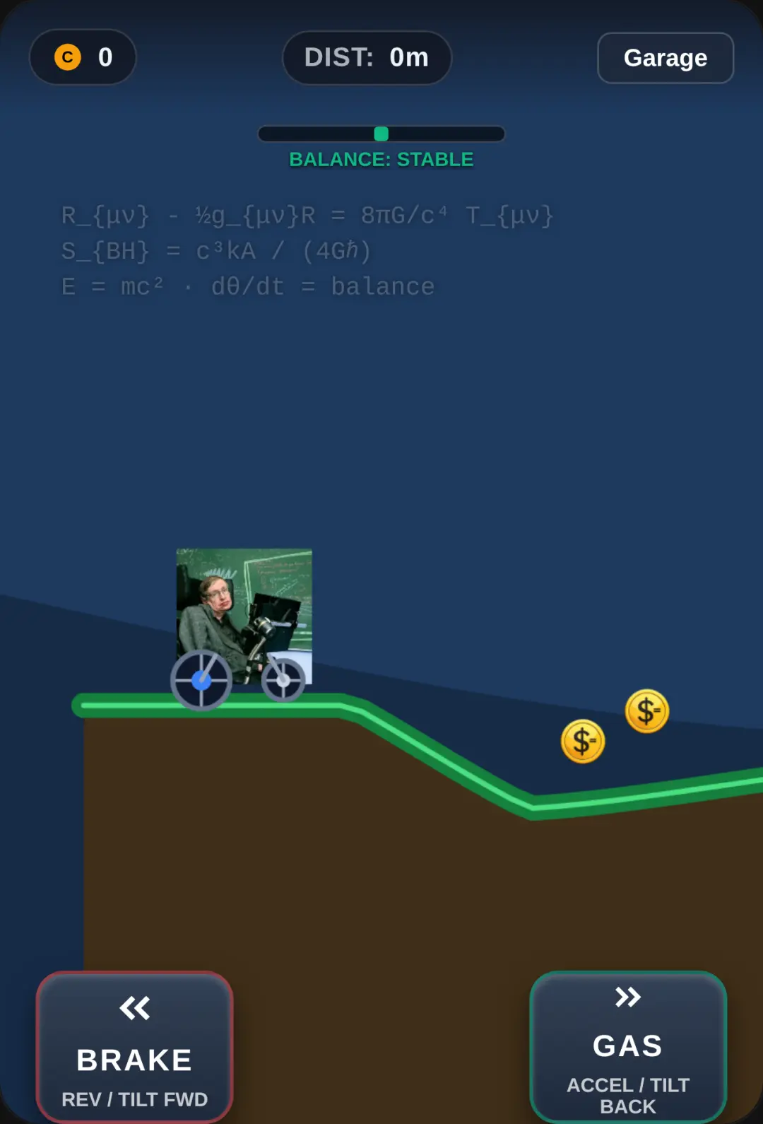 Hawking Hill Climb: Wheelchair Physics