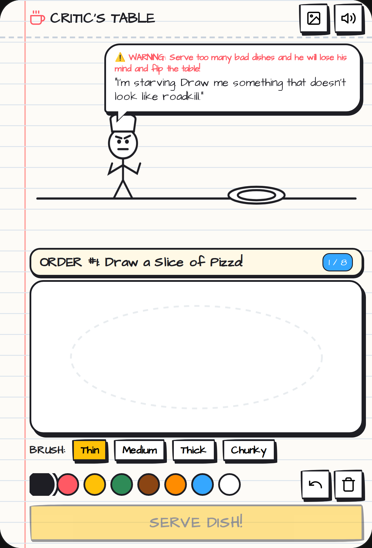 Stickman Food Critic cover
