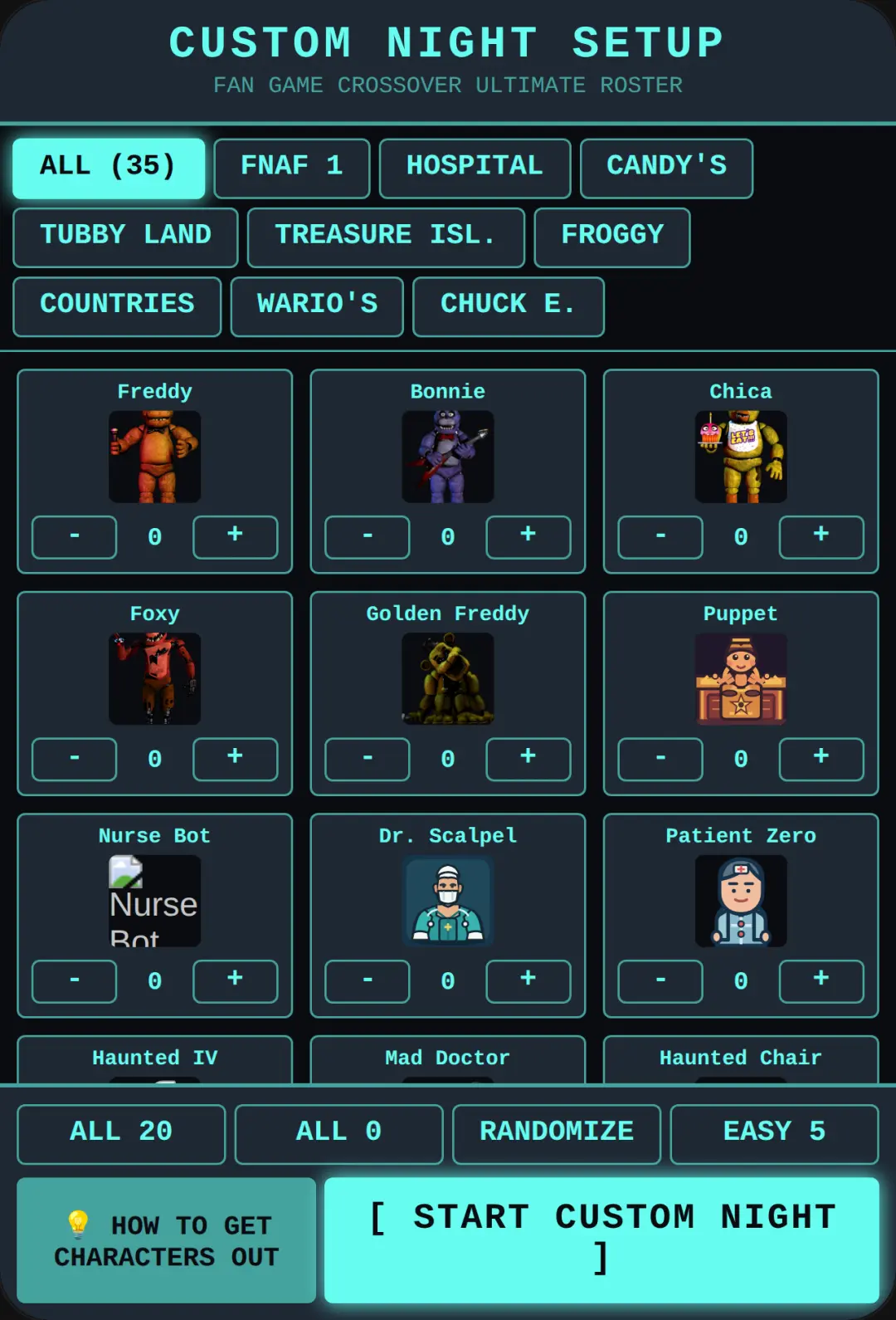 FNaF Fan Game Custom Night cover