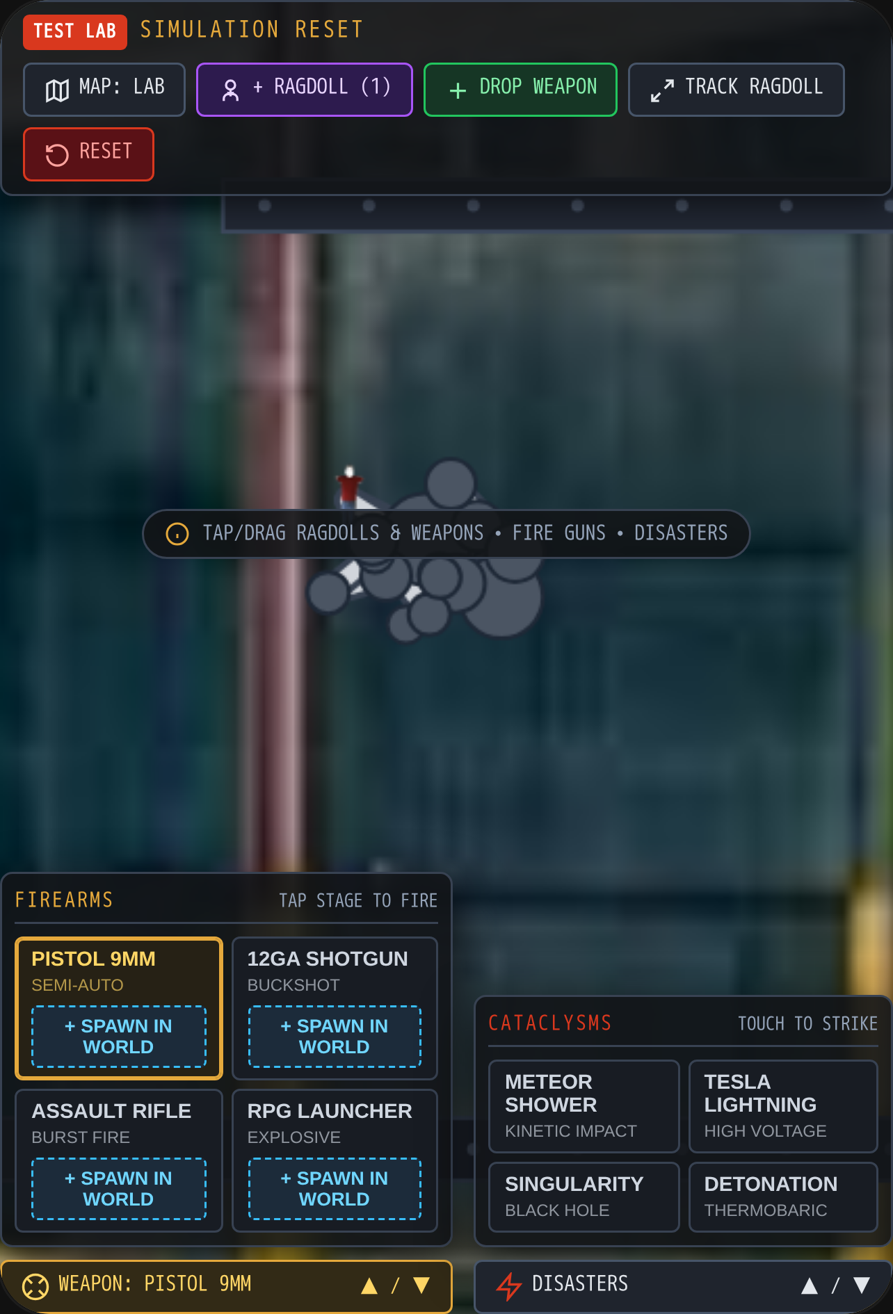 Ballistics Test Lab - Ragdoll Sandbox cover
