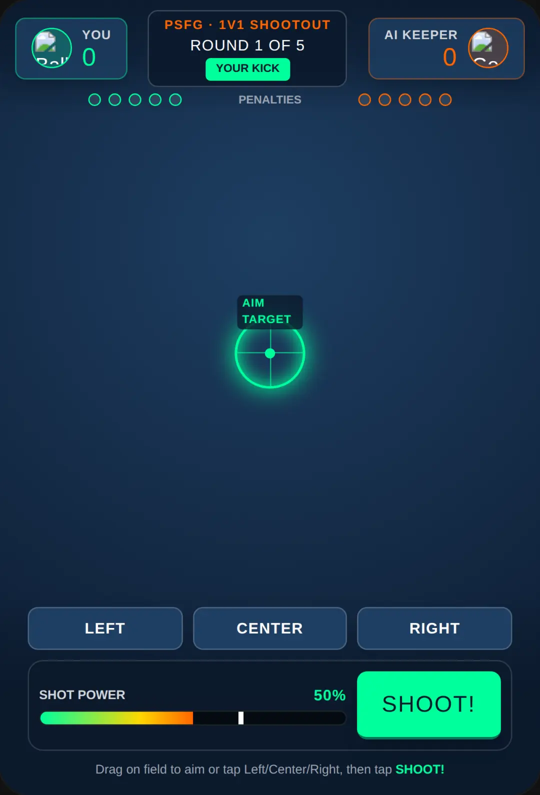 Penalty Shots Football Game (PSFG) Goallllllllll!!!!!!! Penalty shout-out Game If you like pls follow me cover