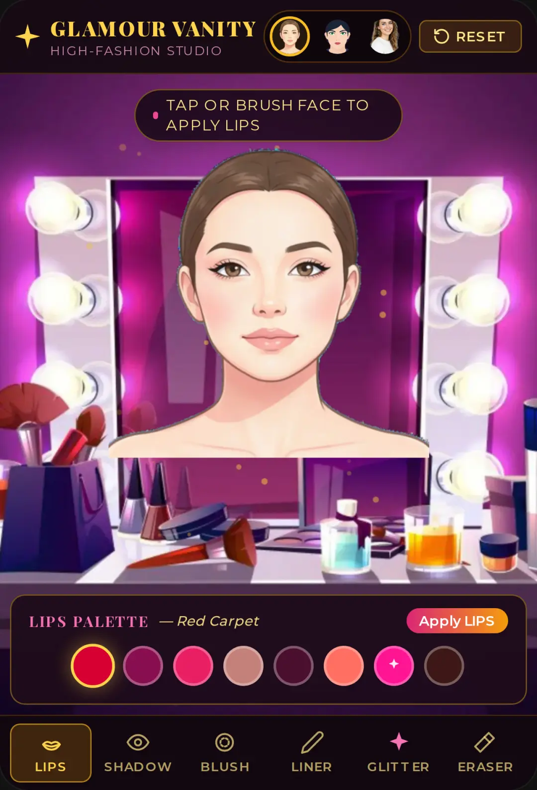 GLAMOUR VANITY — High Fashion Makeover cover