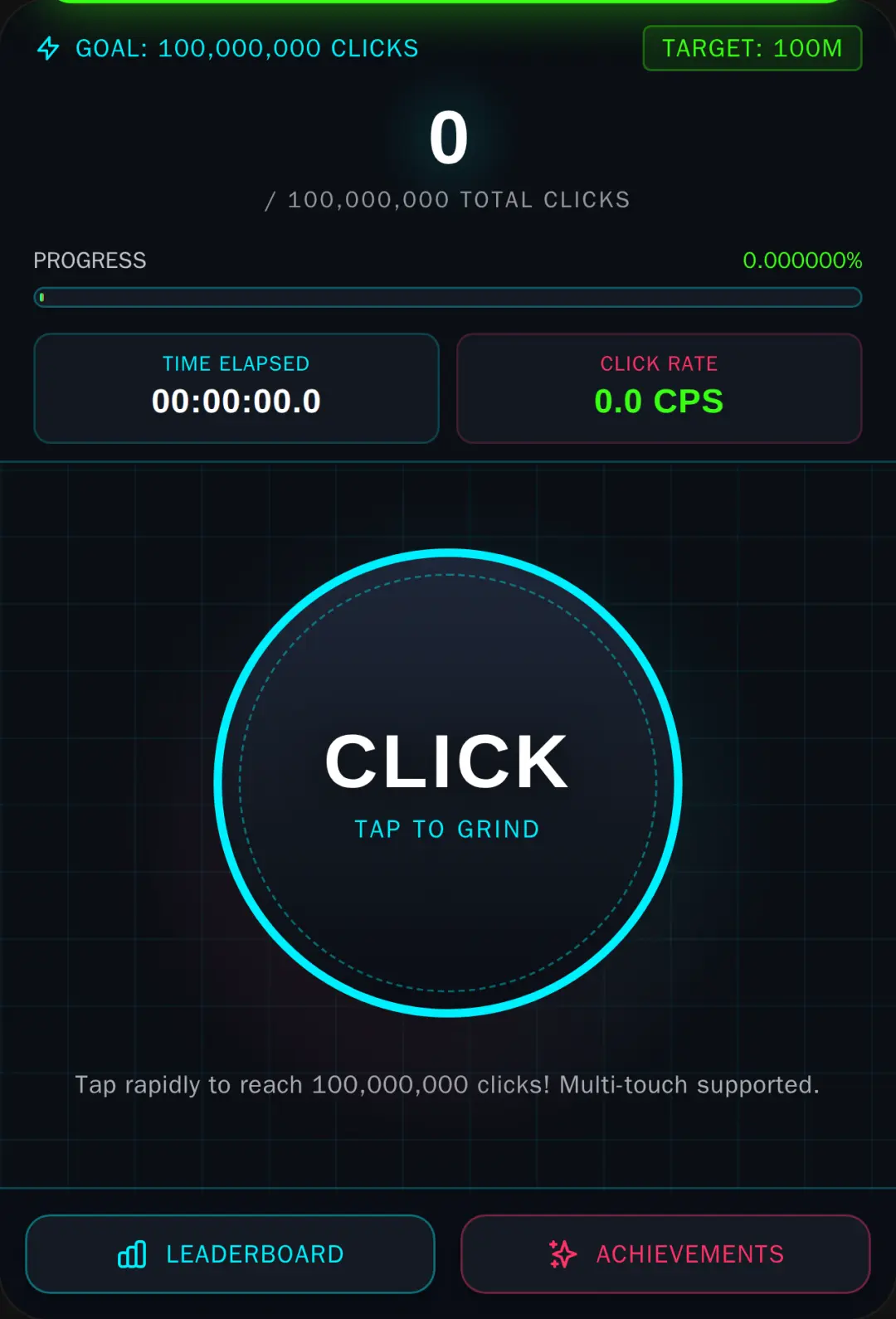 100,000,000 Click Challenge cover