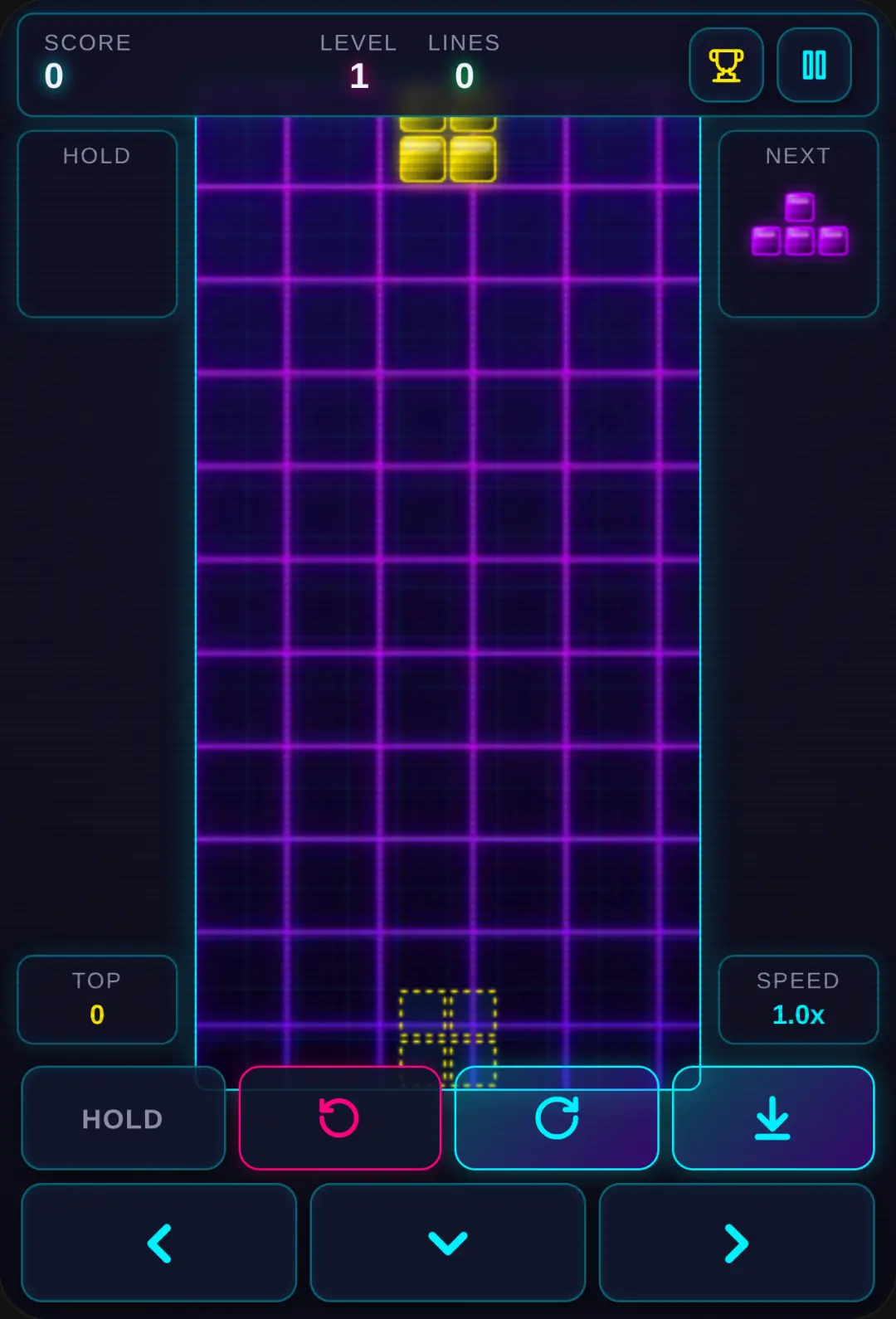 Neon Tetris cover