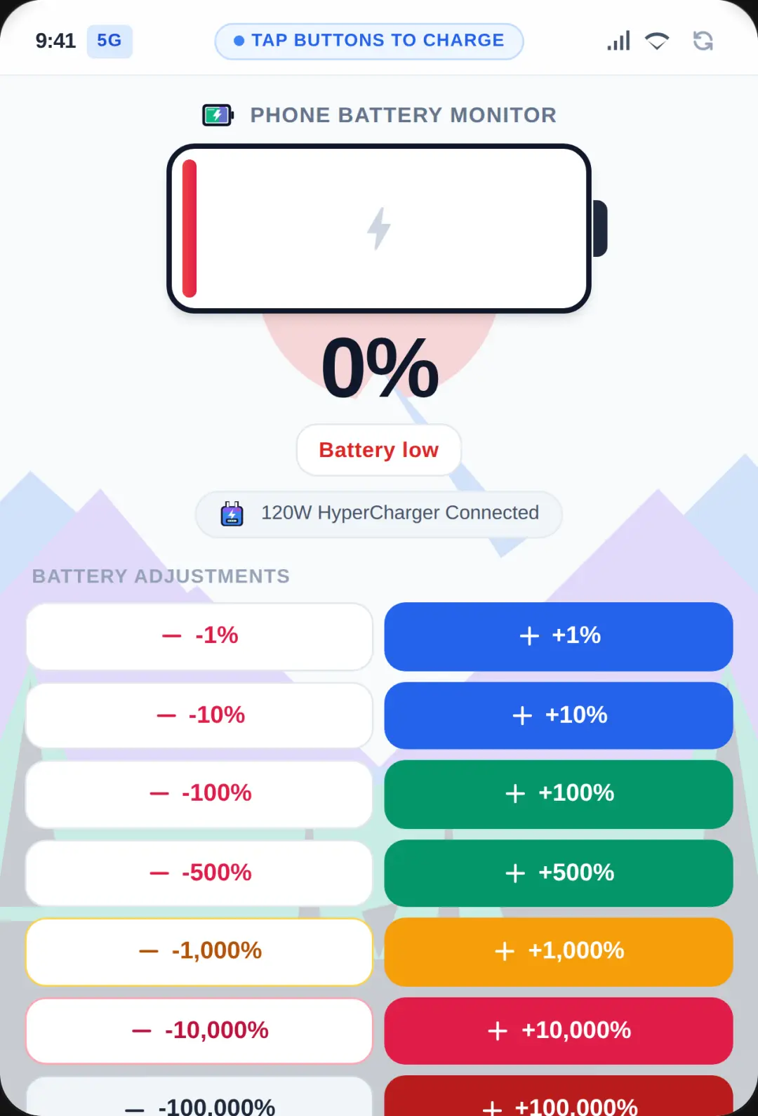 Battery Percentage Chaos Simulator cover